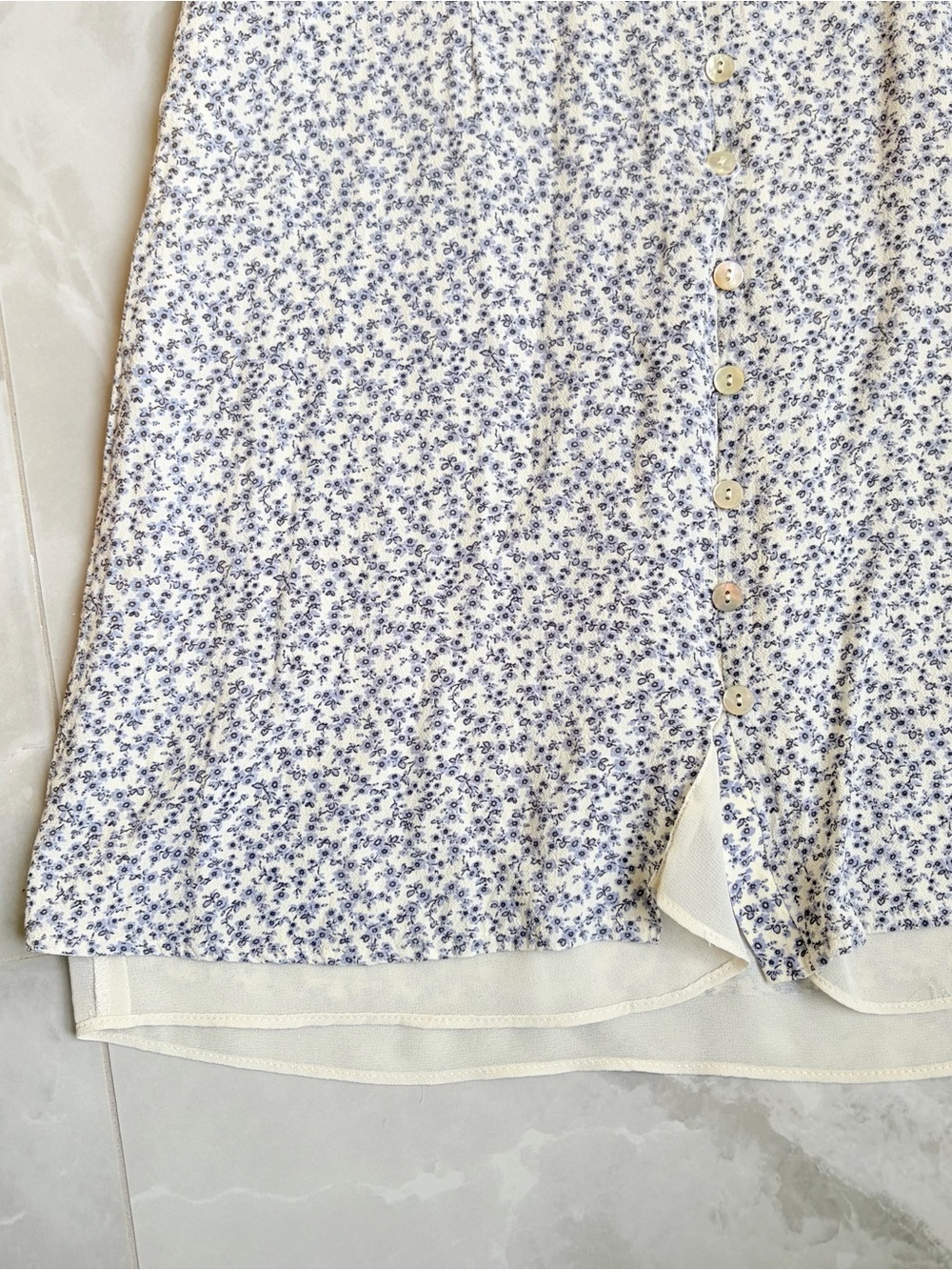 Anthropology Rails Helena Blue Garden mini Dress XS Floral Feminine Cottagecore - Picture 5 of 15